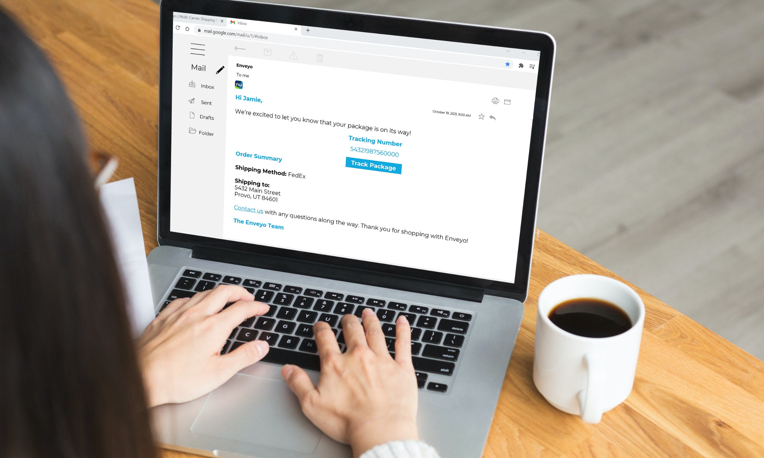 Customer delivery experience email