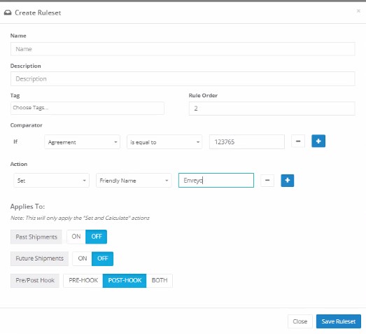 Enveyo Insights Parcel Analytics Data Field Mapping