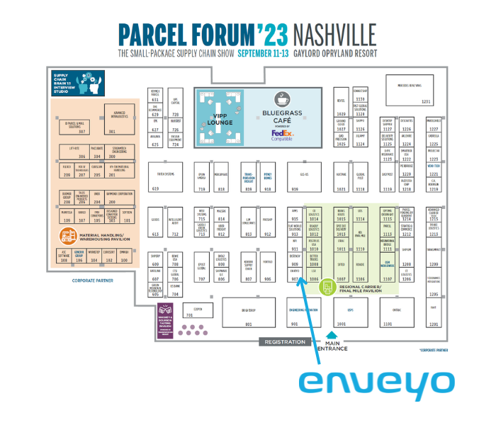 PARCEL Forum 2023 Floor Plan_Enveyo Location