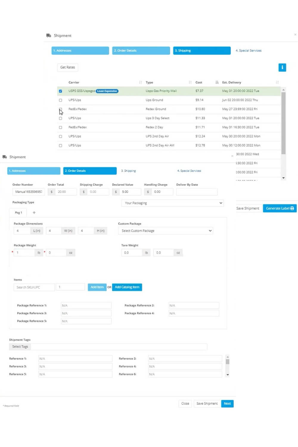 Multi-Carrier Shipping Software Rate Shopping